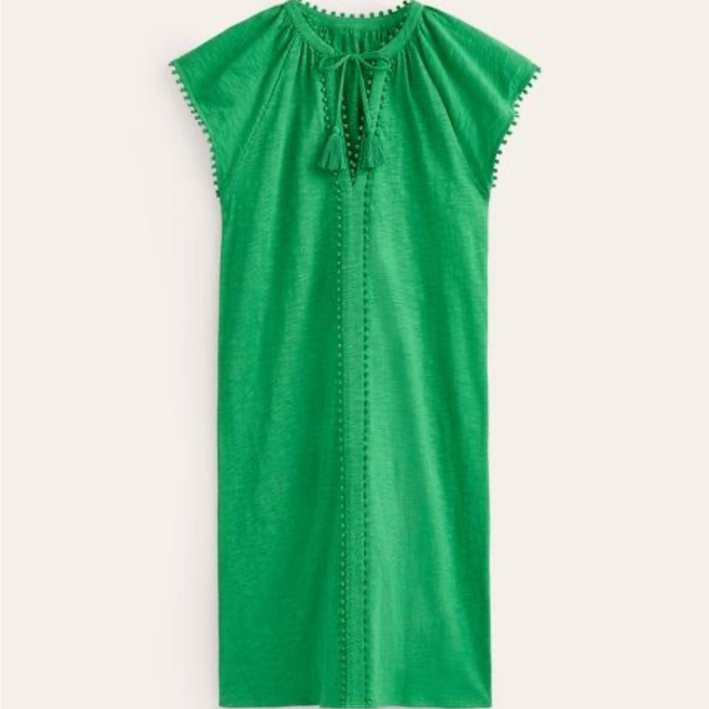 Boden Vibrant Green Mini Dress